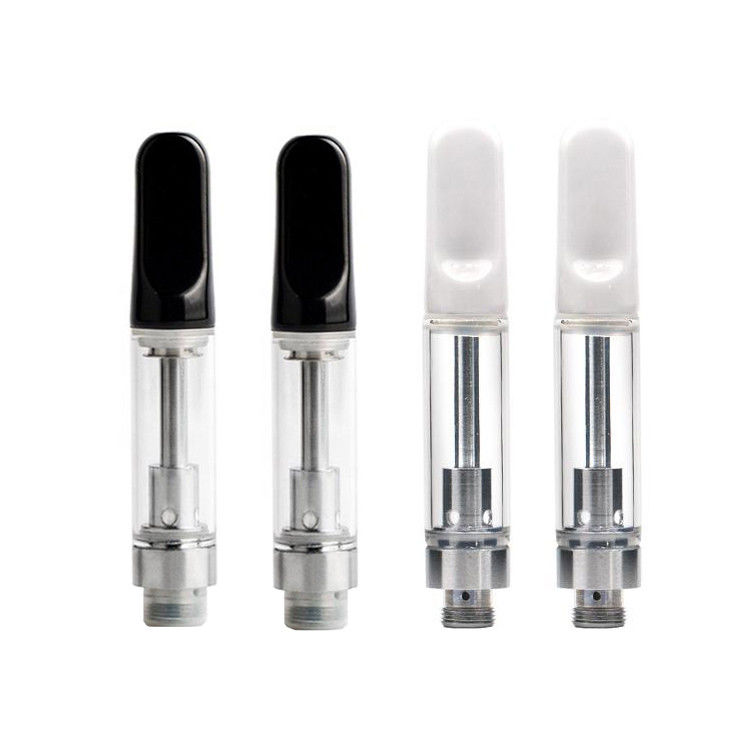 Empty Ceramic Tips E Cigarette Cartridge 0.8ml Bottom Airflow Atomizer